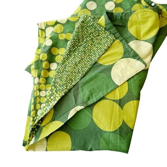 IKEA Smorboll Green Twin Duvet Cover Mid Century Modern Atomic Style